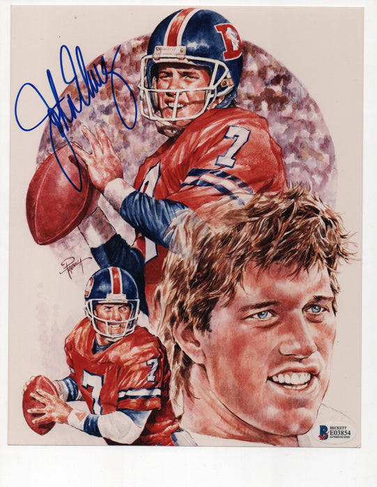 John Elway Signed 8x10 Photo (Beckett E03854)