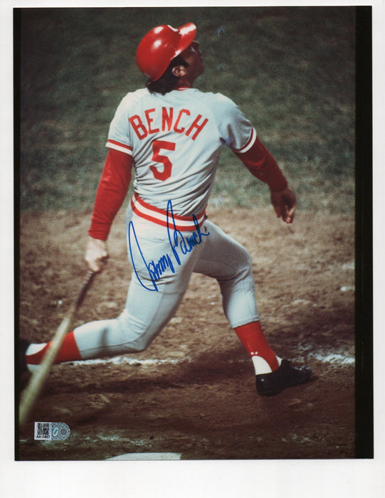 Johnny Bench Signed 8x10 Photo (AIV AA13807)