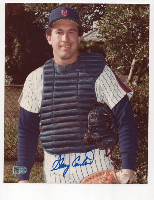 Gary Carter Signed 8x10 Photo (AIV AA13574)