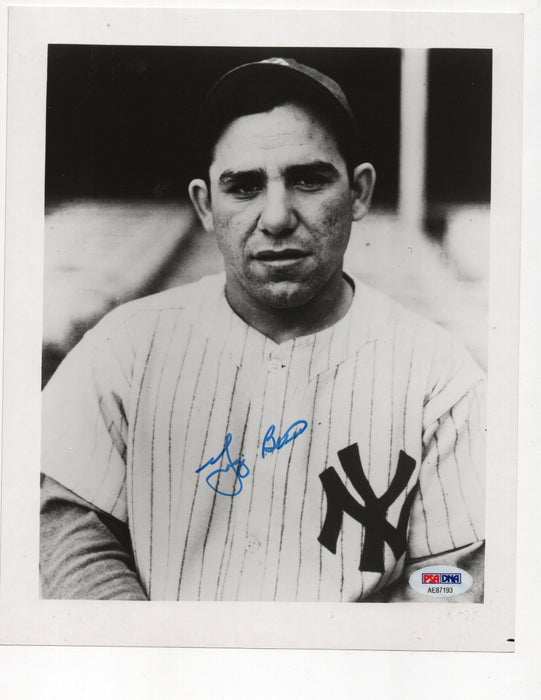 Yogi Berra Signed 8x10 Photo (PSA AE87193)