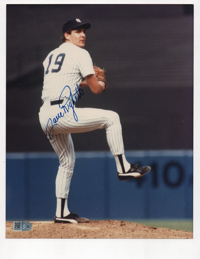 Dave Righetti Signed 8x10 Photo (AIV AA24027)