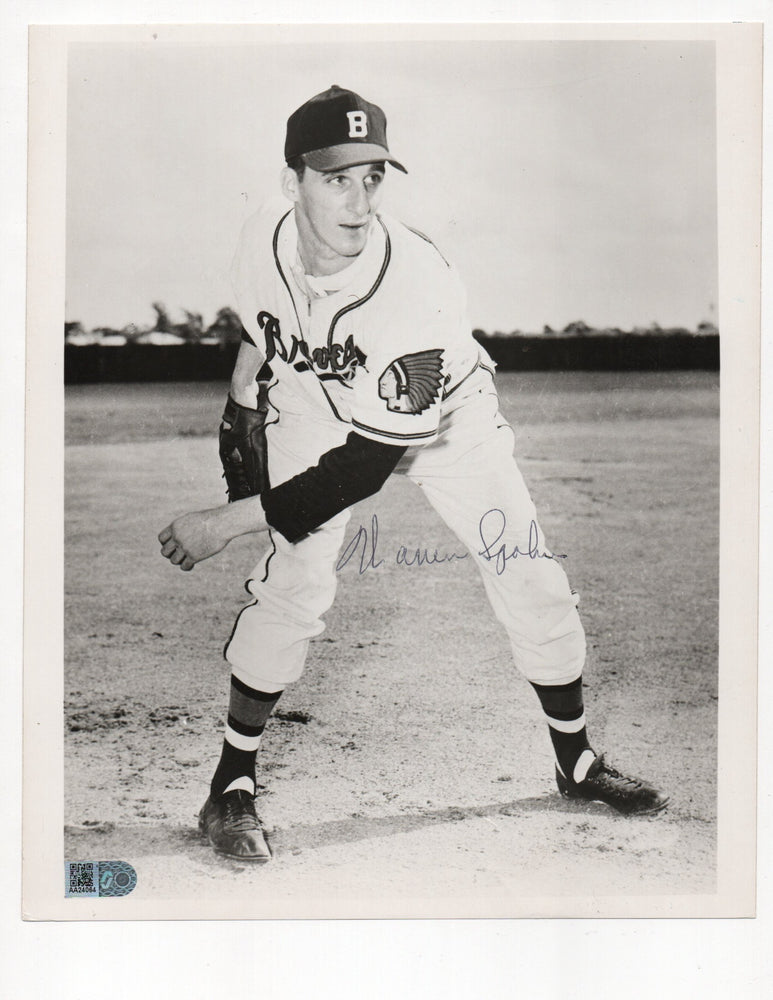Warren Spahn Signed 8x10 Photo (AIV AA24064)