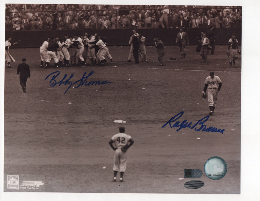Bobby Thomson & Ralph Branca Signed 8x10 Photo (AIV AA24130)