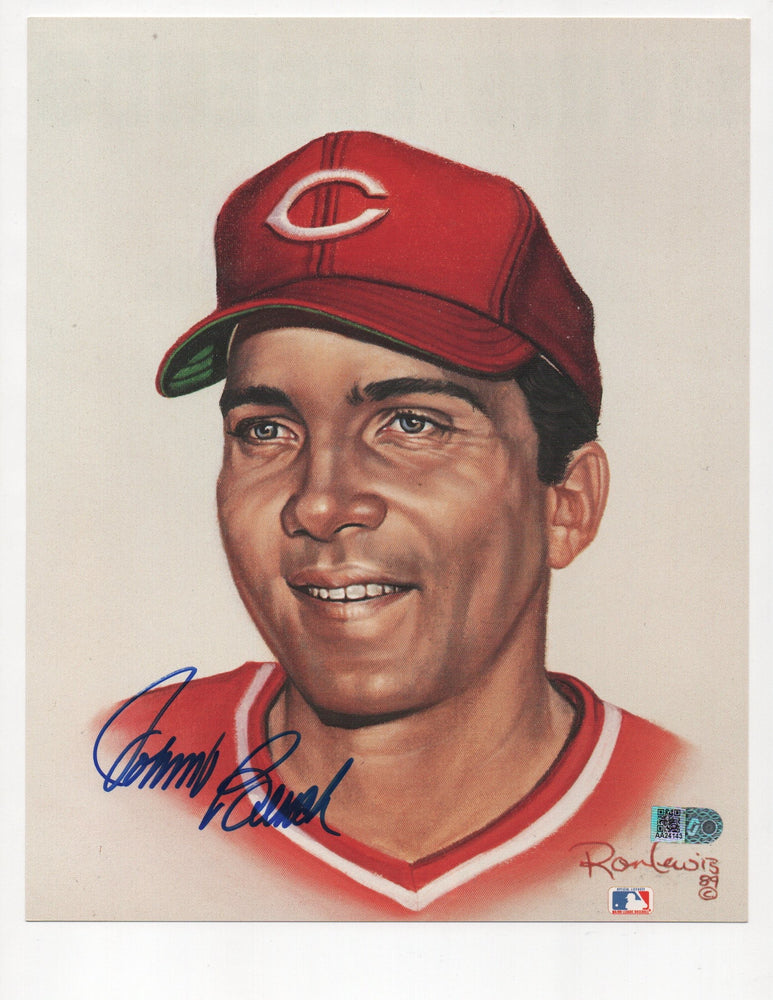 Johnny Bench Signed Living Legends #4977 of 5000 8x10 Photo (AIV AA24143)