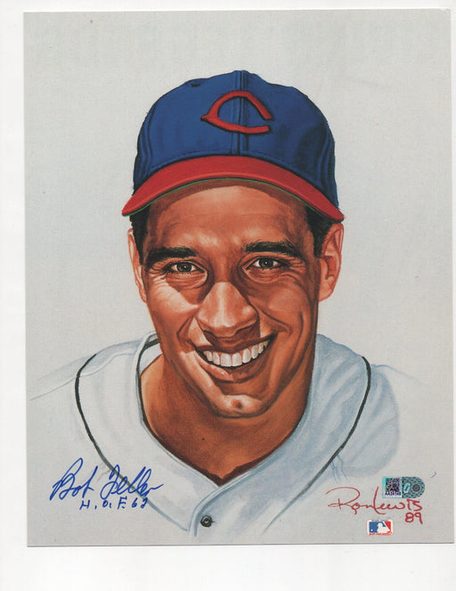 Bob Feller Signed HOF 62 Inscription Living Legends #4945 of 5000 8x10 Photo (AIV AA24148)