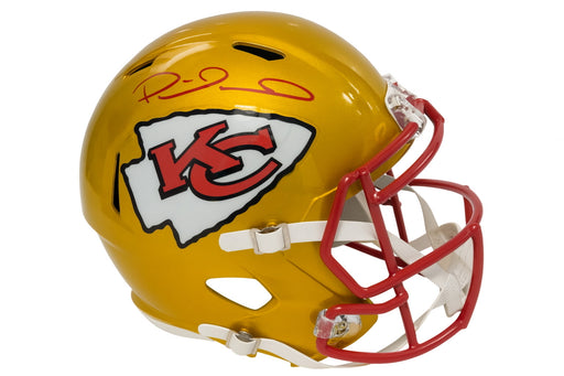 Patrick Mahomes Signed Kansas City Chiefs Flash Full-Size Replica Football Helmet (Beckett)