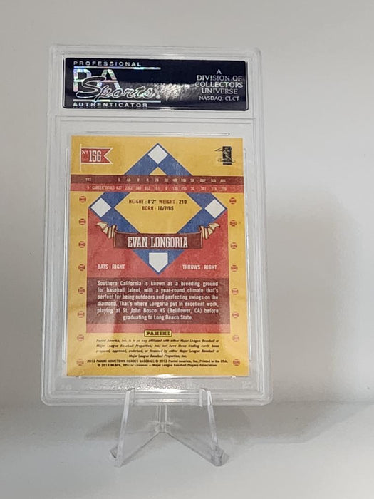 Evan Longoria Panini Signed Card PSA Authentic Auto