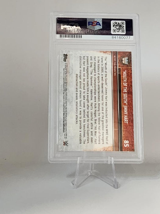 Jimmy Hart Signed Topps Chrome Card #85 Inscribed PSA Authentic Auto