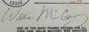 Willie McCovey Signed Induction Day Envelope JSA GG18845 - RSA