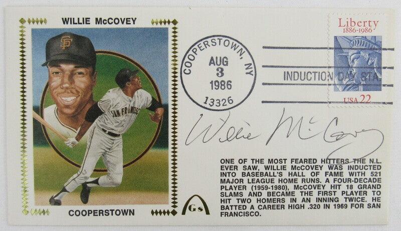 Willie McCovey Signed Induction Day Envelope JSA GG18845 - RSA