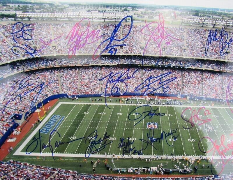 Giants Legends Signed 16x20 Photo Steiner COA - RSA