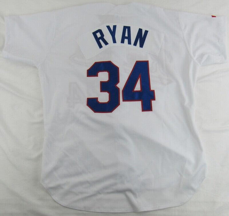 Nolan Ryan Signed Replica Rangers Jersey JSA AL48481 - RSA
