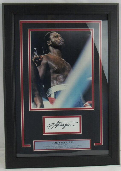 Joe Frazier Signed Framed Auto Autographed Photo JSA AL48496 - RSA