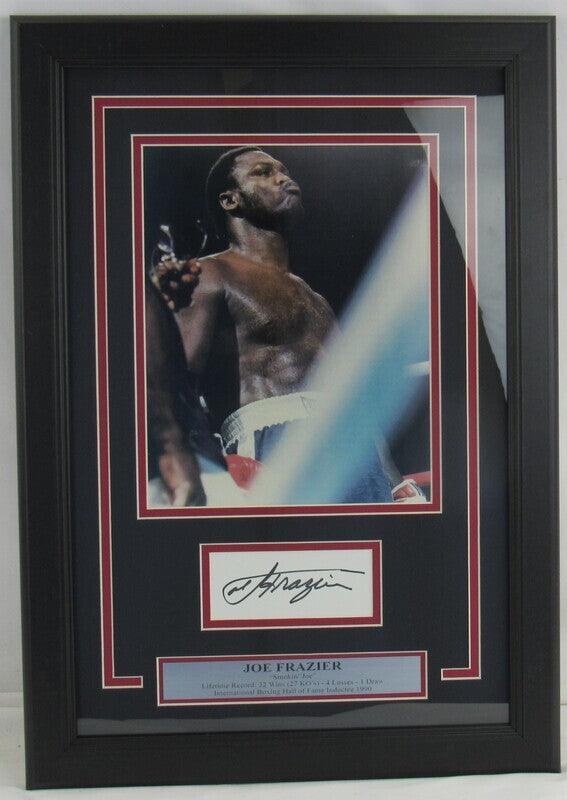 Joe Frazier Signed Framed Auto Autographed Photo JSA AL48496 - RSA