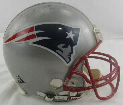 Tom Brady Signed New England Patriots Helmet COA Tristar Steiner