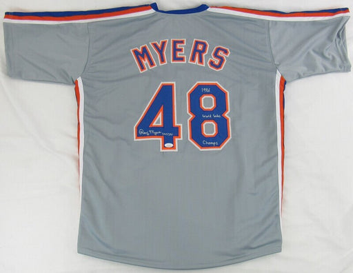 Randy Myers Signed Replica Mets Jersey JSA Witness