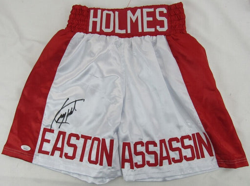 Larry Holmes Signed Easton Assassin Boxing Trunks Shorts JSA Witness