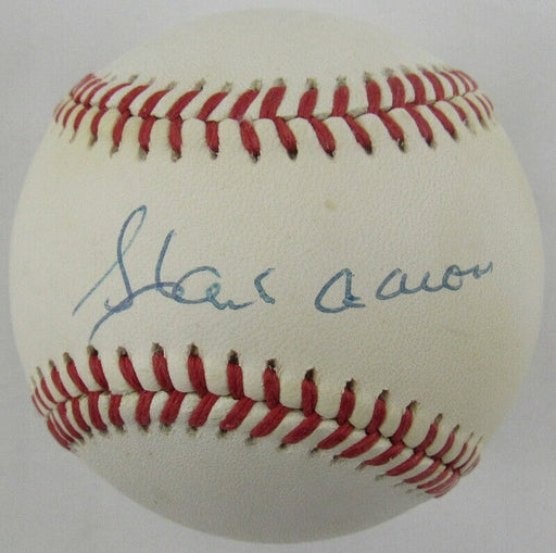 Hank Aaron Signed Baseball PSA AN28370