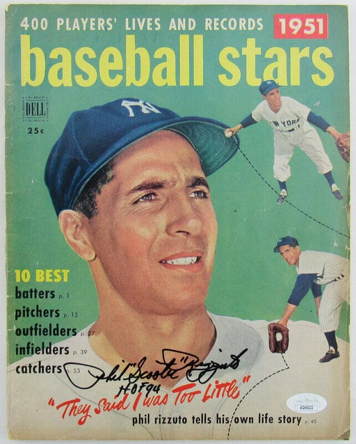 Phil Rizzuto Signed Baseball Stars Magazine 1951 Issue JSA AQ68222