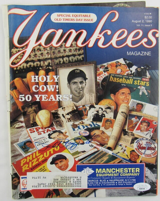 Phil Rizzuto Signed Yankees Magazine 8/2/90 Issue JSA AQ68198
