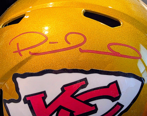 Patrick Mahomes Signed Kansas City Chiefs Flash Full-Size Replica Football Helmet (Beckett)