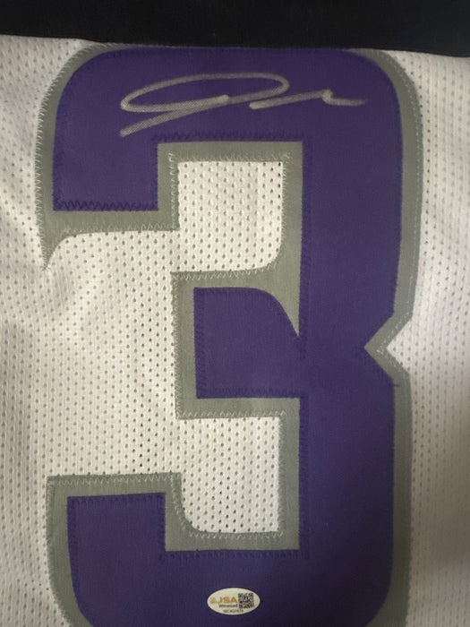 Jordan Addison Signed Minnesota Alternate White Football Jersey (JSA)