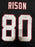 Andre Rison Signed Atlanta Black Football Jersey (Beckett)