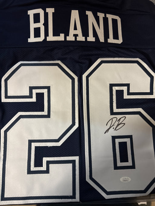 Daron Bland Signed Dallas Navy Football Jersey (Beckett)