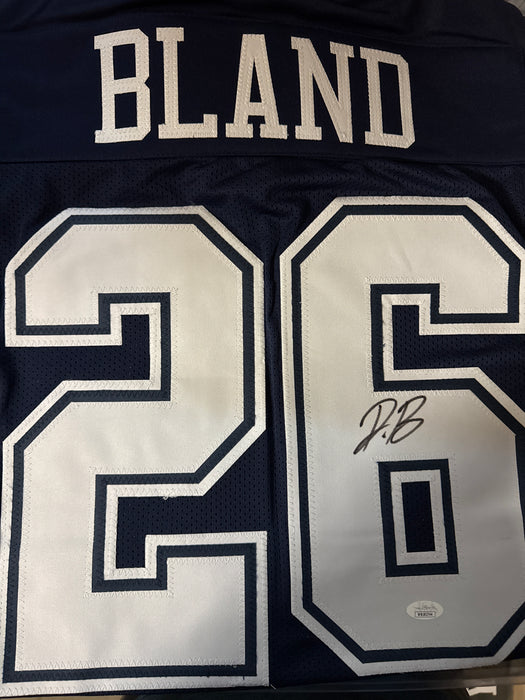 Daron Bland Signed Dallas Navy Football Jersey (Beckett)