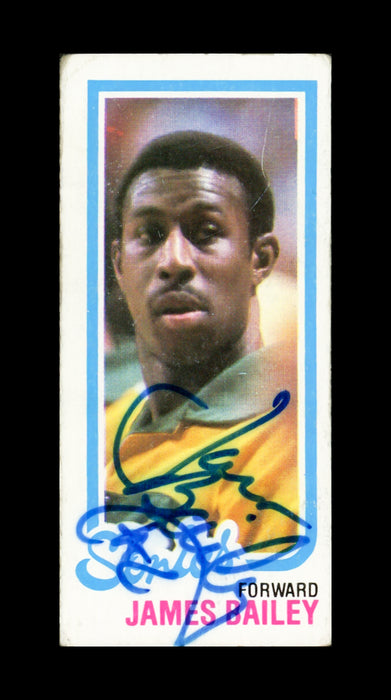 James Bailey Autographed 1980-81 Topps Card #227 Seattle Supersonics