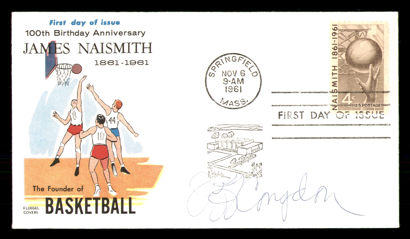 Jeff Congdon Autographed 1961 First Day Cover Denver Nuggets