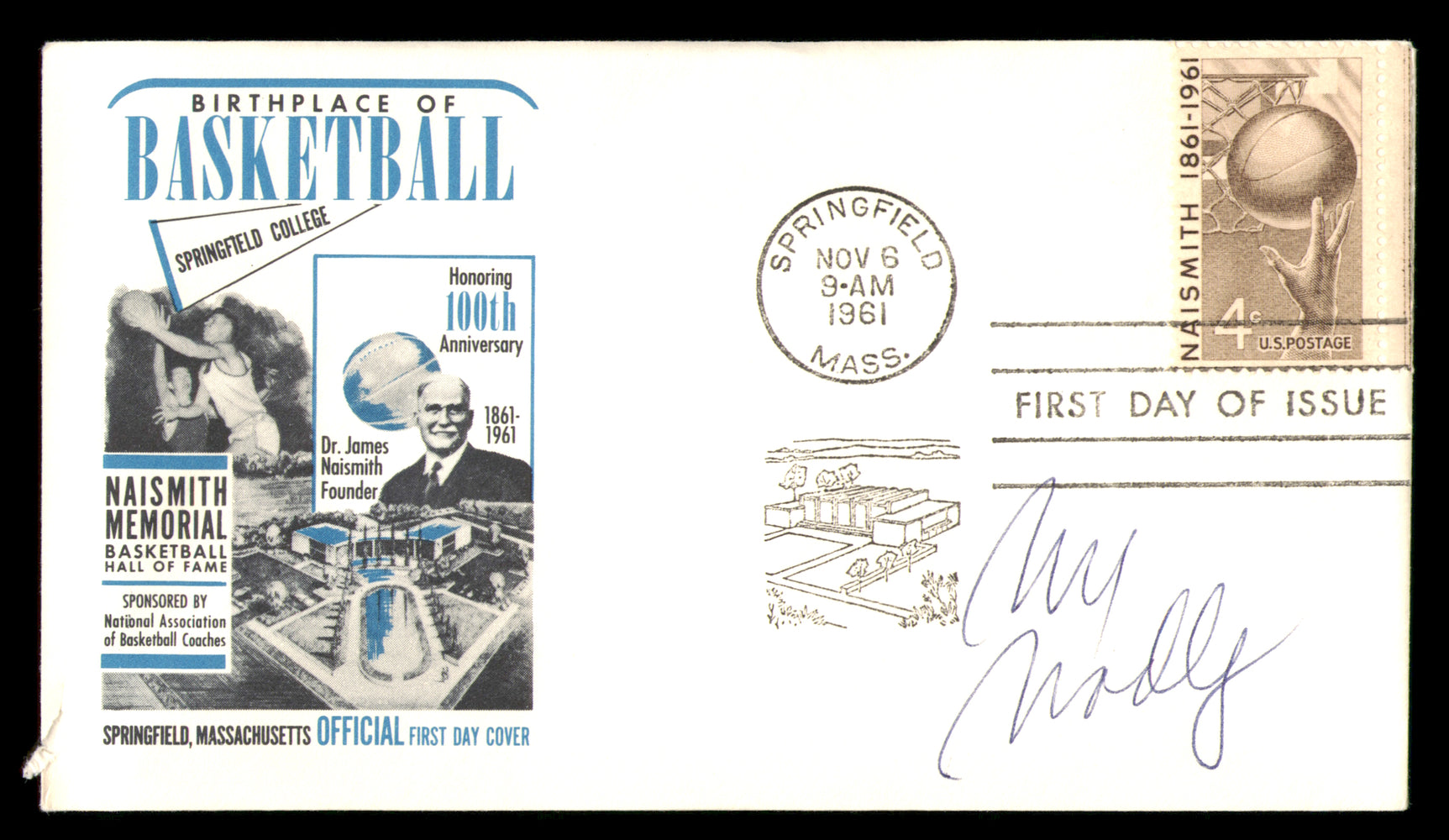 Bill Bradley Autographed 1961 First Day Cover New York Knicks
