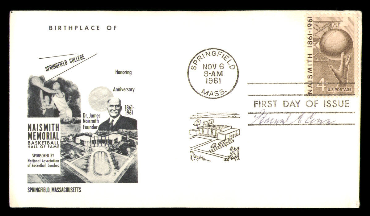 Howard Cann Autographed 1961 First Day Cover NYU Coach