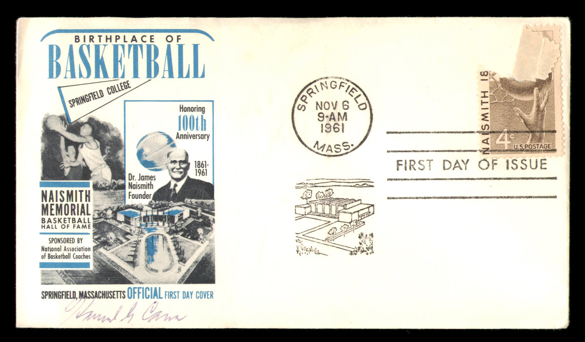 Howard Cann Autographed 1961 First Day Cover NYU Coach