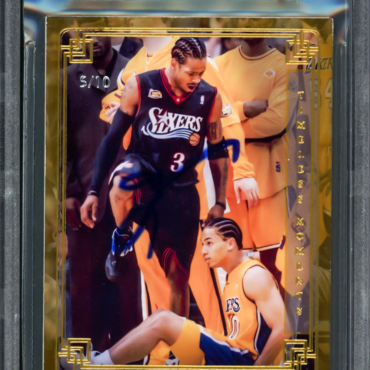 Allen Iverson Autographed Timeless Moments Card #TML-AI Card