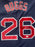 Wade Boggs Signed Boston Navy Baseball Jersey Silver Ink (JSA)