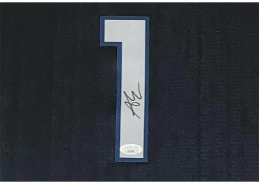 Anthony Edwards Signed Minnesota Framed Basketball Jersey (JSA)