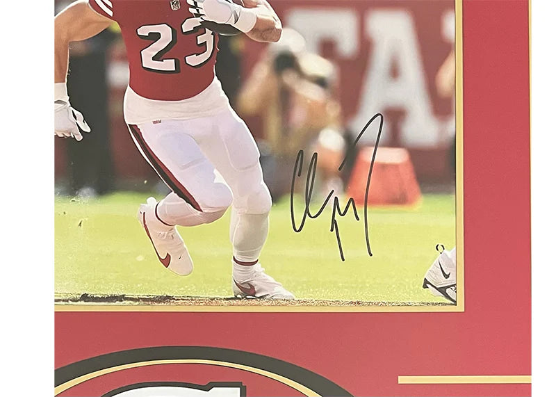 Christian McCaffrey Signed San Francisco 3D Light Up Framed Football 36x32 Photo ()