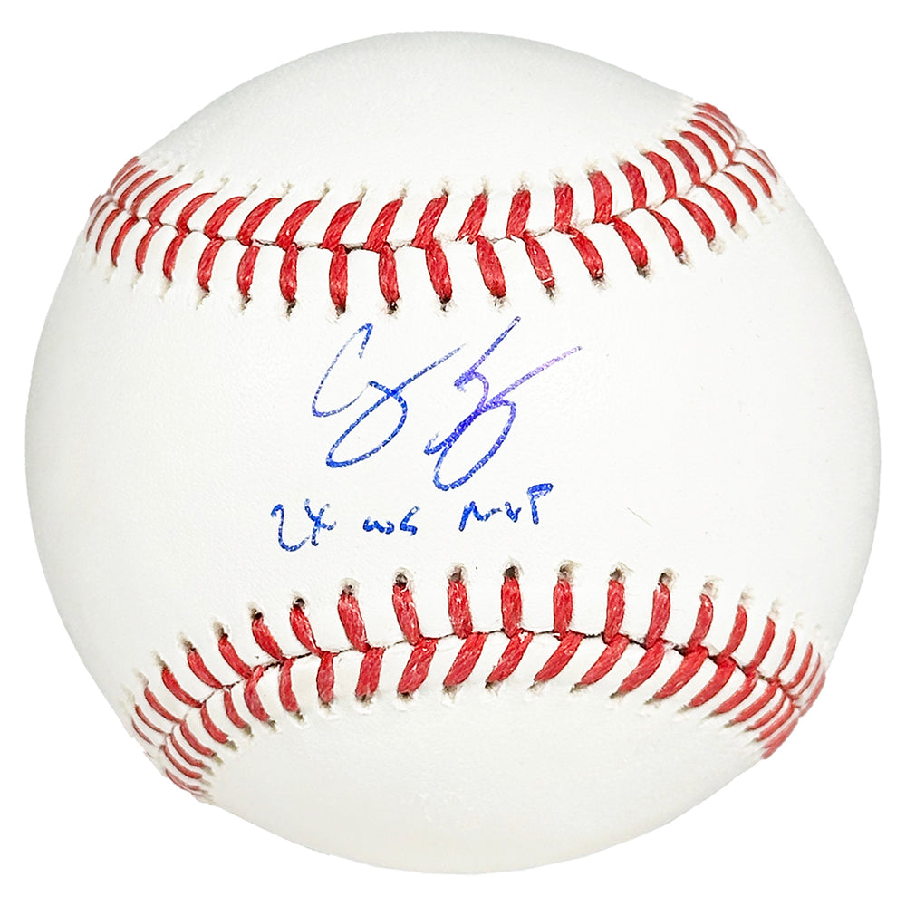 Corey Seager Signed 2x WS MVP Inscription Rawlings Official Major League Baseball (Fanatics/MLB)