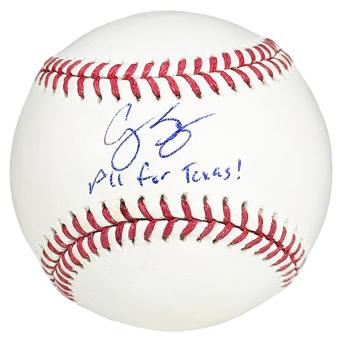 Corey Seager Signed All for Texas! Inscription Rawlings Official Major League Baseball (Fanatics/MLB)