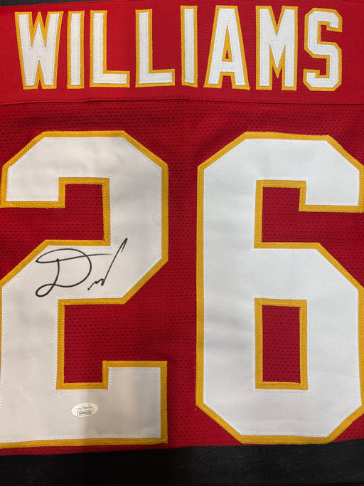 Damien Williams Signed Pro-Edition Red Football Jersey (JSA)
