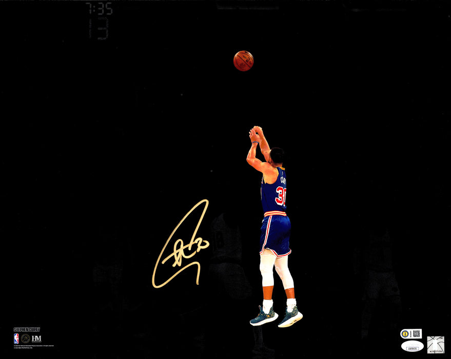 Stephen Curry Autographed 16x20 Photo Golden State Warriors Spotlight JSA