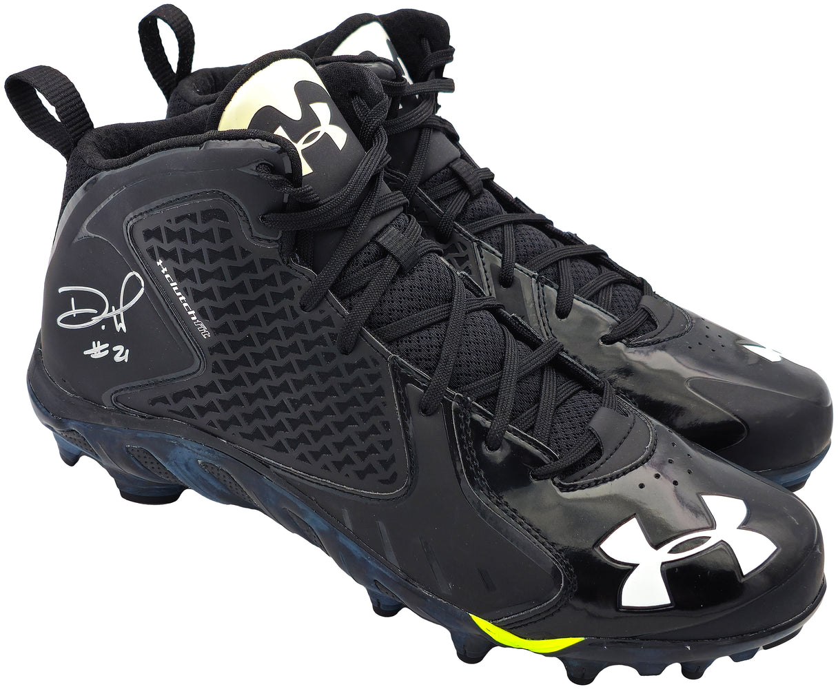 Devon Witherspoon Autographed Black Under Armour UA Team Spine Fierce MC Cleats Seattle Seahawks Size 12 MCS Holo
