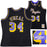 Los Angeles Lakers Shaquille Shaq O'Neal Autographed Black Authentic Mitchell & Ness 1996-97 HWC Swingman Jersey Size XL Beckett BAS Witness
