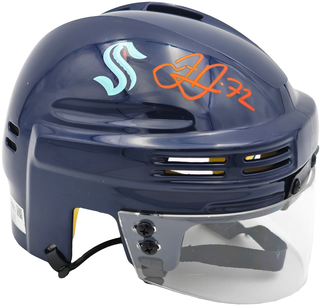 Joonas Donskoi Autographed Seattle Kraken Blue Mini Helmet Fanatics Holo