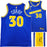 Golden State Warriors Stephen Curry Autographed Blue Nike Swingman Classic Edition Jersey Size 48 Beckett BAS QR