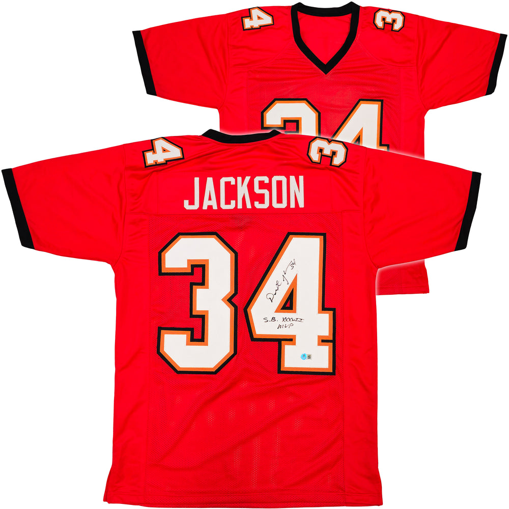 Tampa Bay Buccaneers Dexter Jackson Autographed Red Jersey "SB XXXVII MVP" Beckett BAS QR