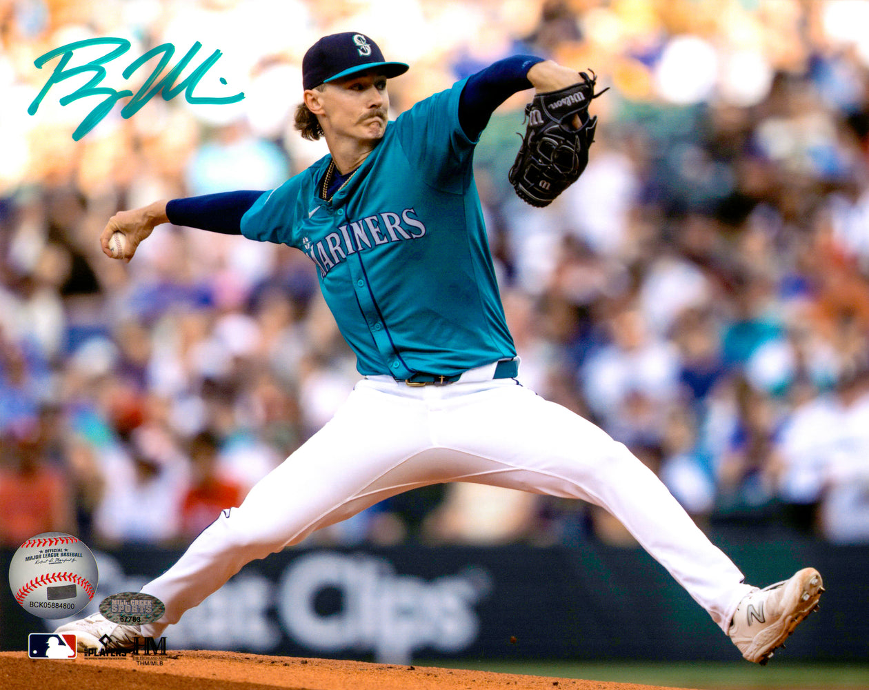 Bryce Miller Autographed 8x10 Photo Seattle Mariners MCS Holo
