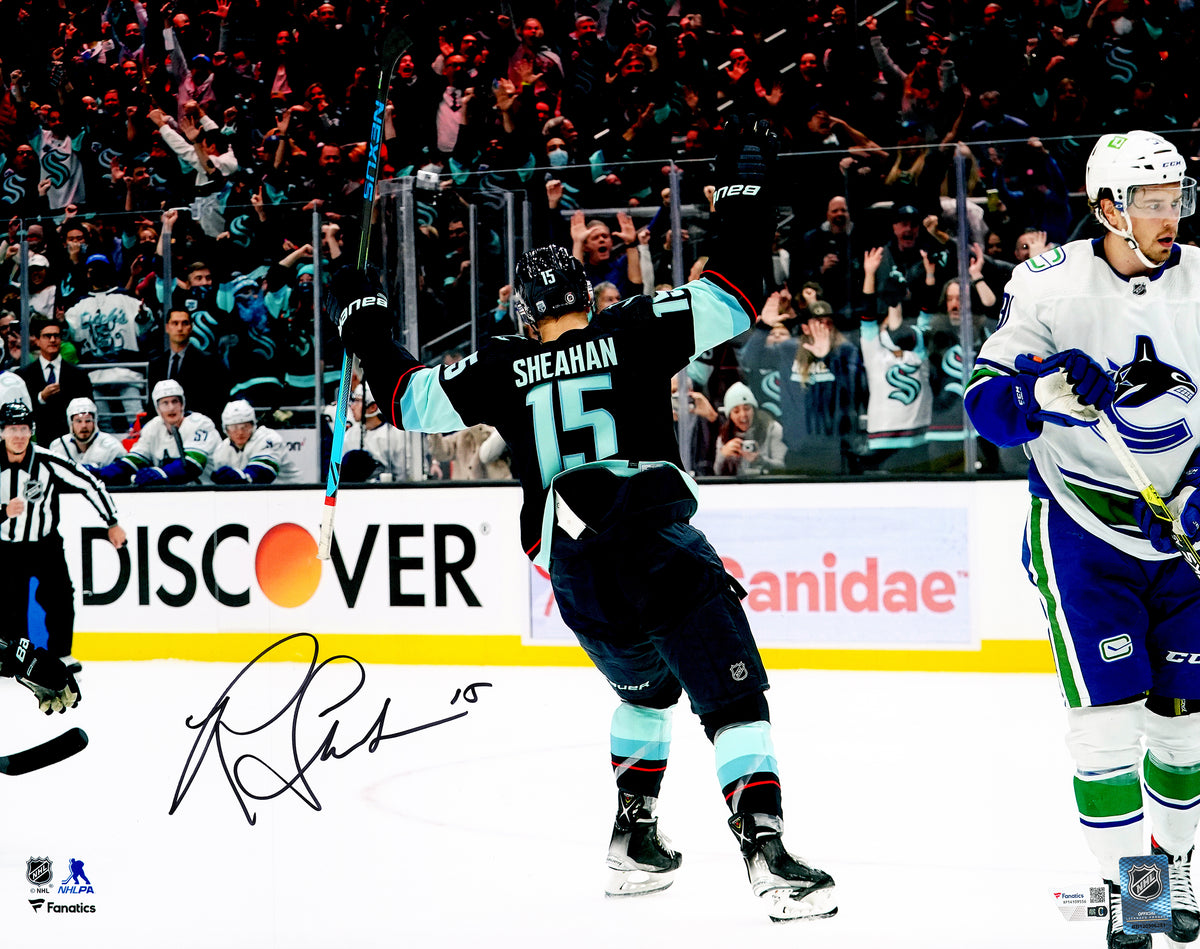 Riley Sheahan Autographed 16x20 Photo Seattle Kraken Fanatics Holo — RSA