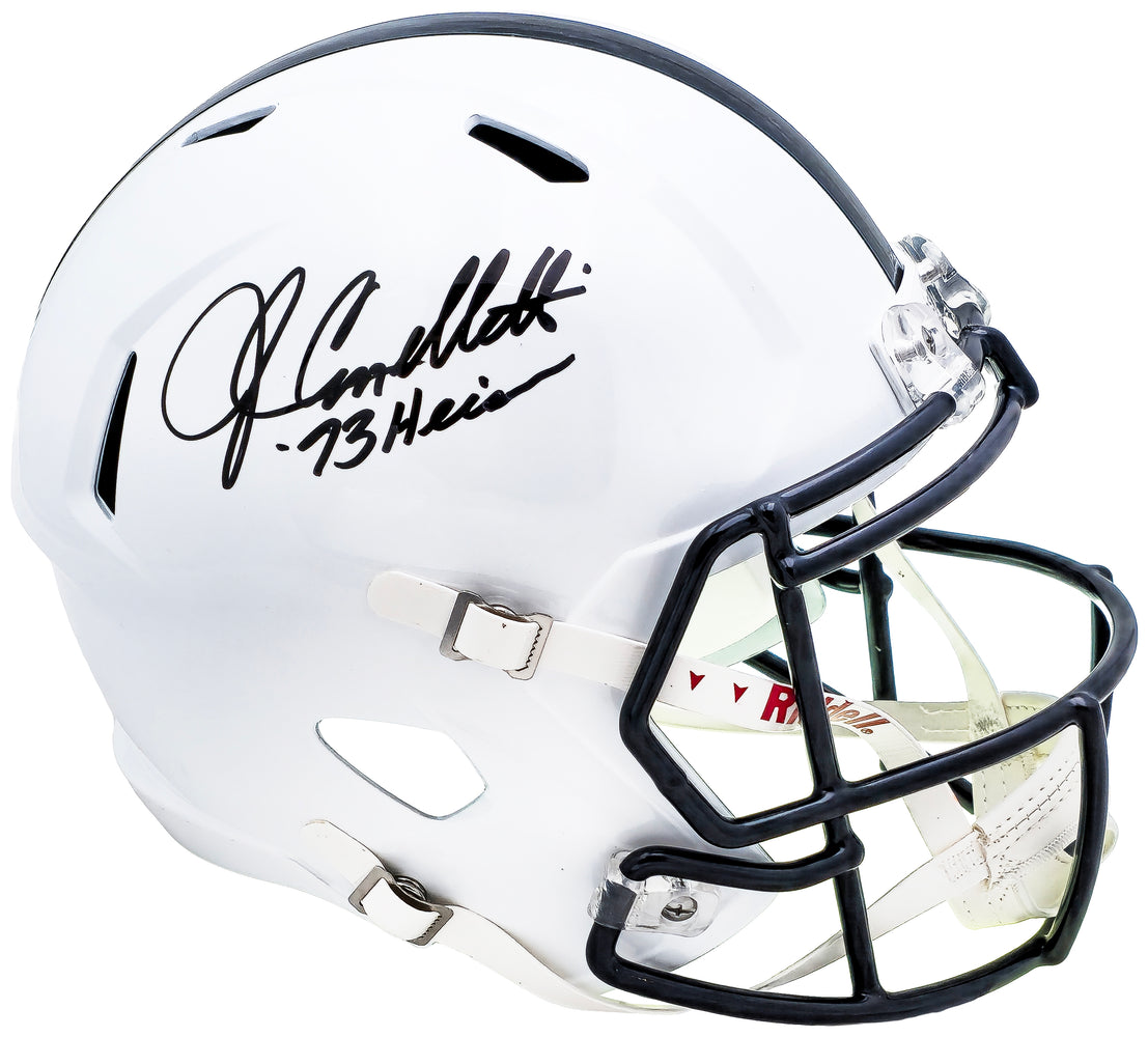 John Cappelletti Autographed Penn State Nittany Lions White Full Size Speed Replica Helmet "73 Heisman" JSA